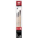 Brush set 3pcs, synt.