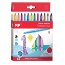 Glitter felt pens 12pcs