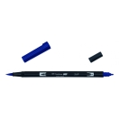 Calligraphy marker Tombow double nib jet blue