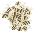 Wooden confetti bee, 36 pcs