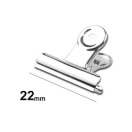 Binder Clip 22mm, silver 8pcs