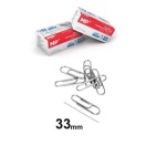 Paper Clips 33mm, 1000pcs, silver