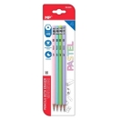 Graphite pencil  with eraser set 4pcs HB