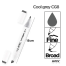 Artix permanent twin-tip/ CG8 Cool Grey
