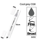 Alkoholi baasil marker Artix 2-otsa/ CG8 Cool Grey