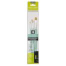 Set of 4 Short handle brushes – Filbert