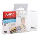 Watercolours, box of 18