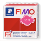 Polümeersavi FIMO Soft 57g, jõulupunane