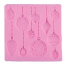 Silicone Mold  10,5x10,5x1cm Christmas balls