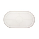 Silicone Mold coaster Oval 18x9,5x1,6cm