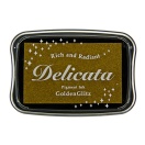 Delicata inkpad, big golden glitz