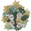 WOODEN confetti Leaf, 48pcs