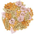 WOODEN confetti Leaf, 48pcs