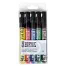 Set of acrylic markers 5pcs, tip 1.2mm