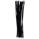 Pipe Cleaners, thickness 6 mm, black, 20pcs