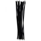 Pipe Cleaners, thickness 6 mm, black, 20pcs