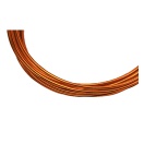 Aluminium wire round, orange 1mmx5m