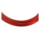 Aluminium wire round, red 1mmx5m