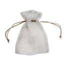 Bag, size 10x15 cm Jute white