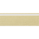 Wax Sheet Wax - Bead Stripes 200 mm Ø 2 mm gold-coloured glossy