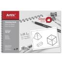 Drawing pad, spiral 130g/m2, 