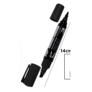 Permanent bi-point marker MP X-40 black,  