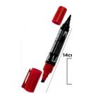 Permanent bi-point marker MP X-40 red,  