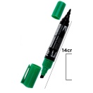 Permanent bi-point marker MP X-40 green,  