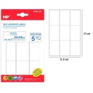 Adhesive labels 34x53mm, 45pc