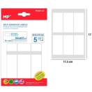 Adhesive labels 34x67mm, 30pc