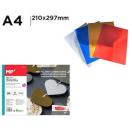 Metallic cardboard set 4sheets A4 180gr