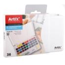 Watercolours, box of 36pcs