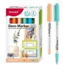 Deco marker set 6pcs pastel colours