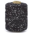 Cotton cord luxe, silver / black