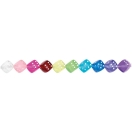Dice Beads, multicolor mix 27 pcs, 8 x 8 x 8 mm