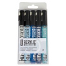 Set of acrylic markers 5pcs, tip 1.2mm