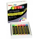 Oil pastels 6set Pentel Arts Neon