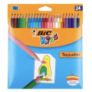 Värvipliiatsid BIC, 24 värvi