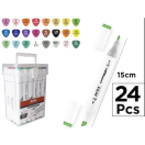 Alcohol based markers set 24pcs