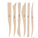 Modelling Tool, 6pcs, wooden