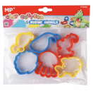 Clay cutters 6pcs, Marine animals