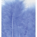 Feathers marabou, 15pcs/ blue