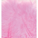 Feathers marabou, 15pcs/ pink