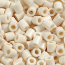 Fuse Beads, size 5x5 mm, hole size 2,5 mm, medium, beige, 1100 pc/ 1 pack