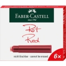 Tindipadrunid sulepeale Faber-Castell punane 6tk