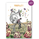 Greeting card B6/ Hooray Bike