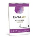 Akvarellplokk A4 spiraal 300g, 20 l. Favini Art, 25% puuvilla