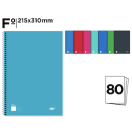 Spiraalkaustik 215x310 mm, valge, 80 lehte, assortii