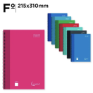 Spiraalkaustik 215x310 mm, ruut, 80 lehte, assortii 1tk