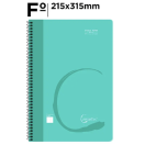 Spiraalkaustik 215x315 mm, 4x4ruut, 80 lehte